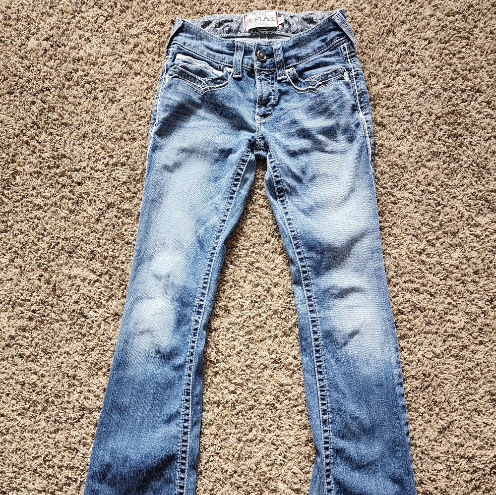 Ariat R.E A.L. Denim Bootcut Jeans Size 26 Long